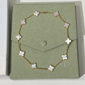 Van Cleef & Arpels Vintage Alhambra 10 Motifs Mother-of-Pearl Necklace
