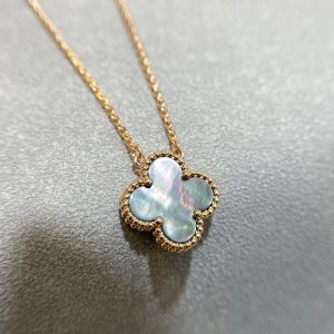 VCA Vintage Alhambra Grey MOP Necklace
