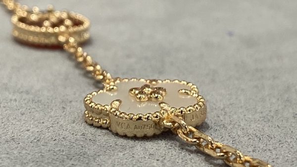 Luxury Inspired Jewelry Lucky Spring Ladybug 5 Motifs Bracelet (Gold Tone) - Image 5