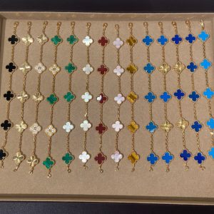 Luxury Inspired Jewelry Vintage Alhambra 5 Motifs Bracelet Collection
