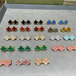 Luxury Inspired Jewelry Vintage Alhambra Earrings Collection