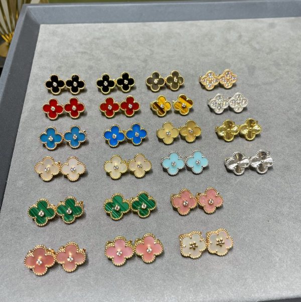 Luxury Inspired Jewelry Vintage Alhambra Earrings Collection - Image 2
