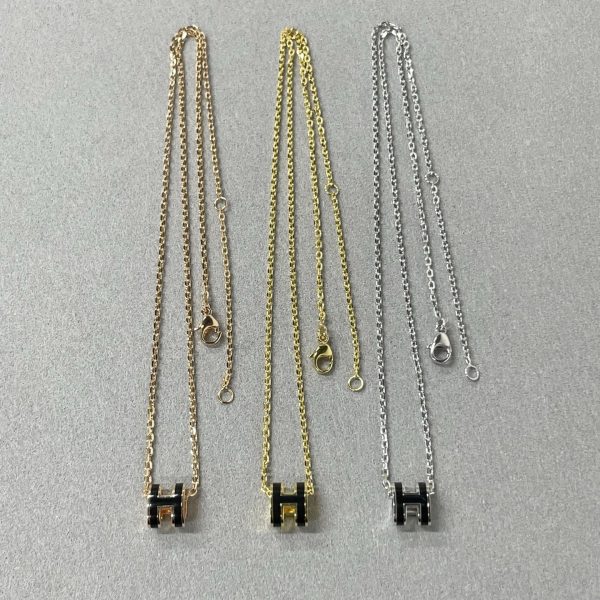H Style Inspired Jewelry Pop H Mini Pendant Necklace Collection - Image 2