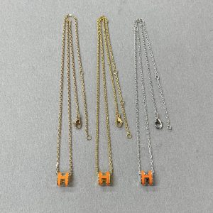 H Style Inspired Jewelry Pop H Mini Pendant Necklace Collection