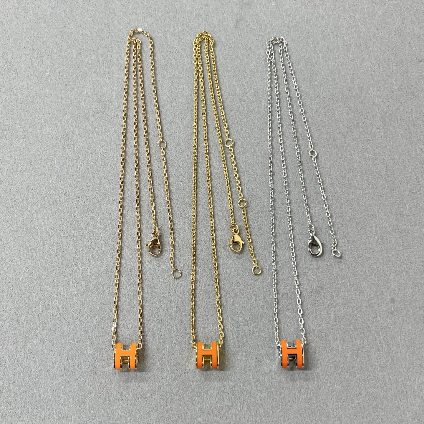 H Style Inspired Jewelry Pop H Mini Pendant Necklace Collection