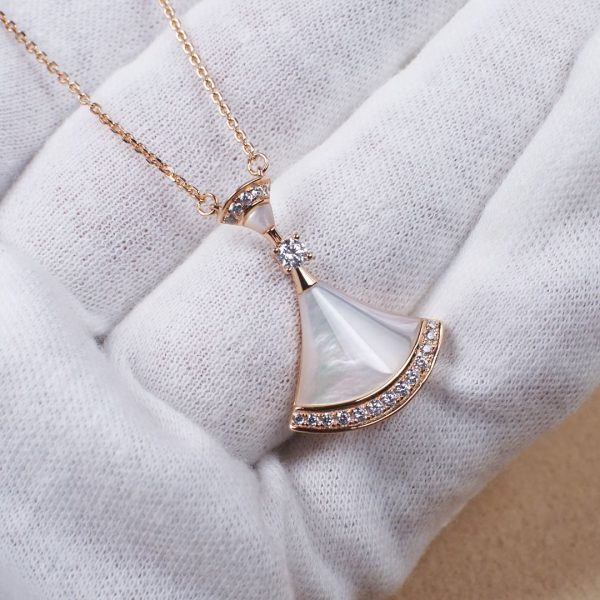 Divas' Dream Small Fan Pendant Necklace Collection (Premium Craftsmanship, 3 Colors) - Image 6