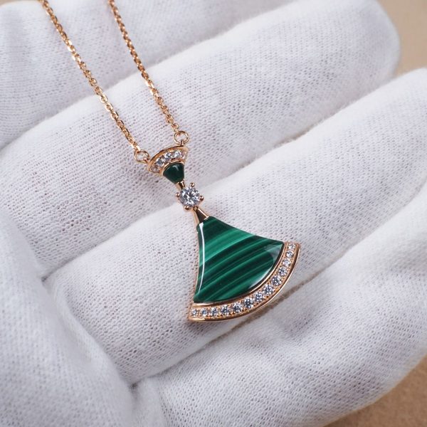 Divas' Dream Small Fan Pendant Necklace Collection (Premium Craftsmanship, 3 Colors) - Image 7