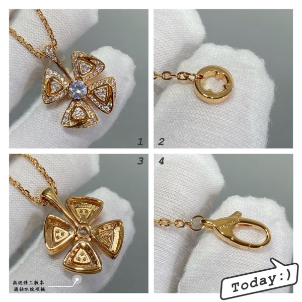Fiorever Full Crystal Flower Pendant Necklace (2 Finishes) - Image 5