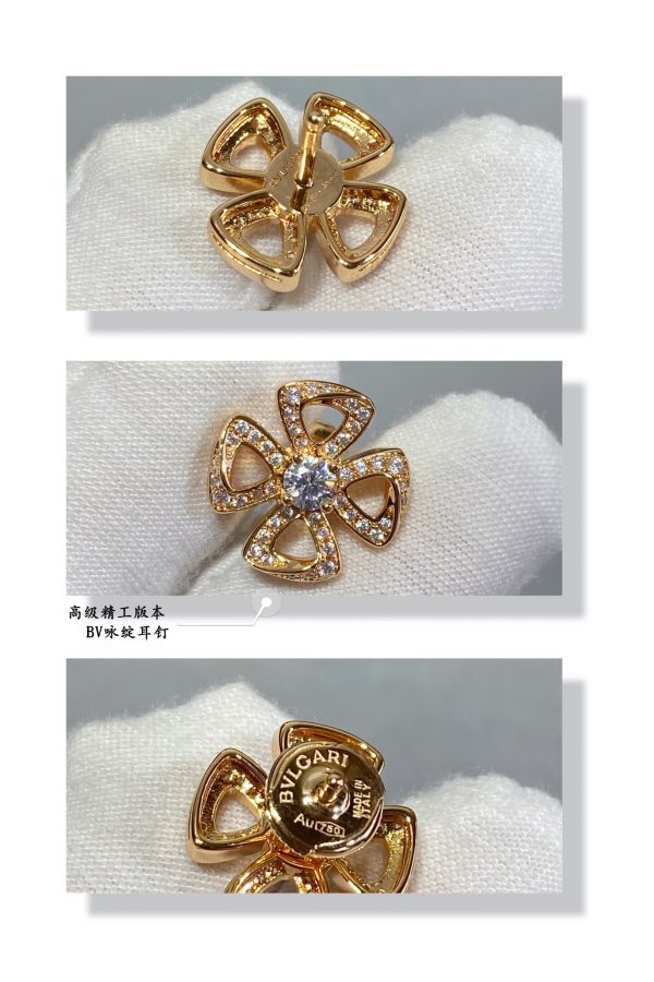 Italian Luxury Jewelry Fiorever Openwork Flower Stud Earrings (Premium Craftsmanship, 2 Finishes) - Image 6