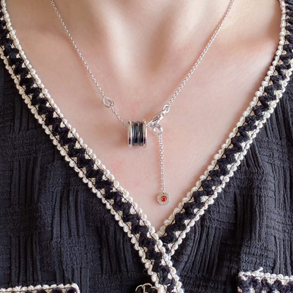 Save the Children Black Ceramic Pendant Necklace - Image 5