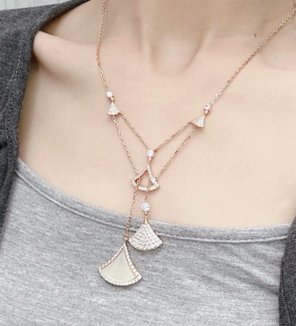 Divas' Dream Multi-Charm Fan Necklace (Premium Craftsmanship) - Image 5