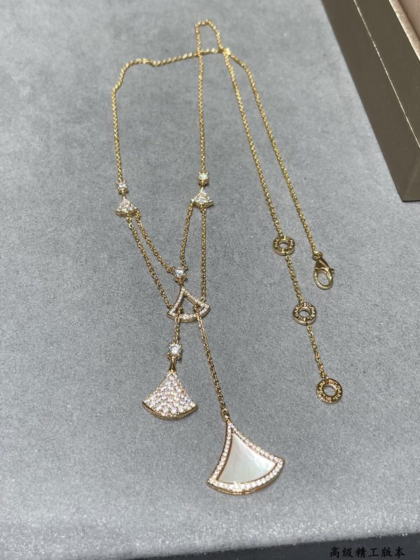 Divas' Dream Multi-Charm Fan Necklace (Premium Craftsmanship) - Image 2