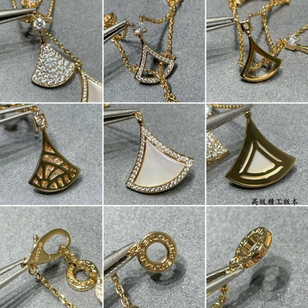Divas' Dream Multi-Charm Fan Necklace (Premium Craftsmanship) - Image 4