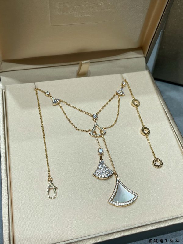 Divas' Dream Multi-Charm Fan Necklace (Premium Craftsmanship) - Image 3