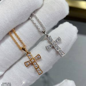 Full Crystal Cross Pendant Necklace (Premium Craftsmanship, 2 Finishes)