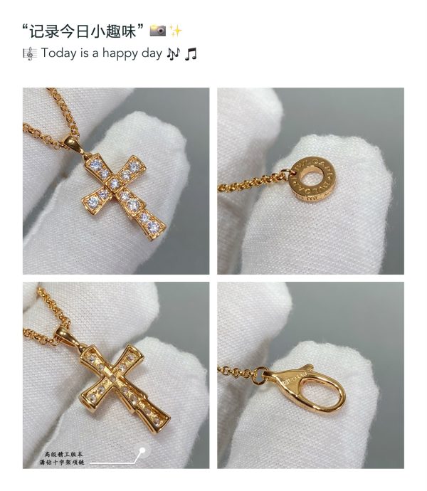 Full Crystal Cross Pendant Necklace (Premium Craftsmanship, 2 Finishes) - Image 4