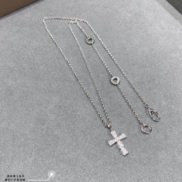 Full Crystal Cross Pendant Necklace (Premium Craftsmanship, 2 Finishes) - Image 3