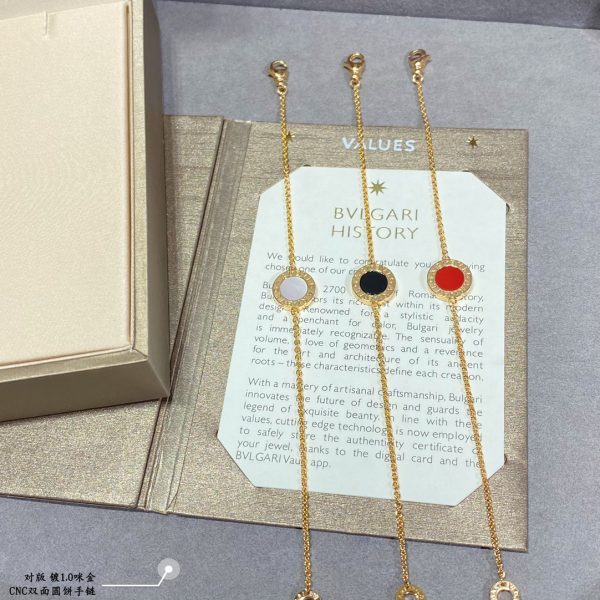 Italian Luxury Jewelry Double-Sided Rotating Gemstone Disc Bracelet (Premium CNC Craftsmanship, 3 Variations) - Image 2
