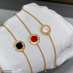 Italian Luxury Jewelry Double-Sided Rotating Gemstone Disc Bracelet (Premium CNC Craftsmanship, 3 Variations)