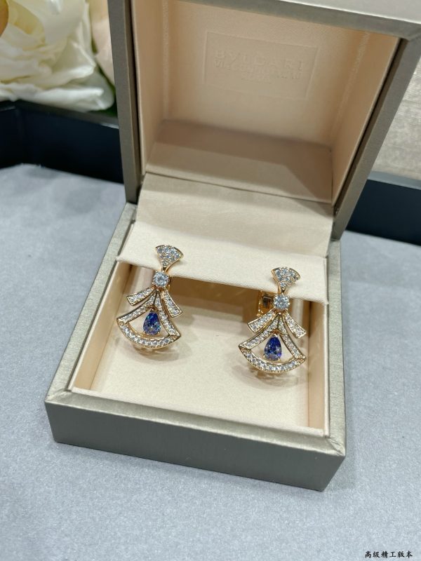 Italian Luxury Jewelry Divas' Dream Fan Drop Earrings Collection (Premium Craftsmanship, Multiple Variations) - Image 7