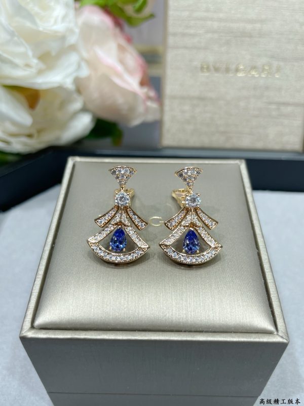 Italian Luxury Jewelry Divas' Dream Fan Drop Earrings Collection (Premium Craftsmanship, Multiple Variations) - Image 8