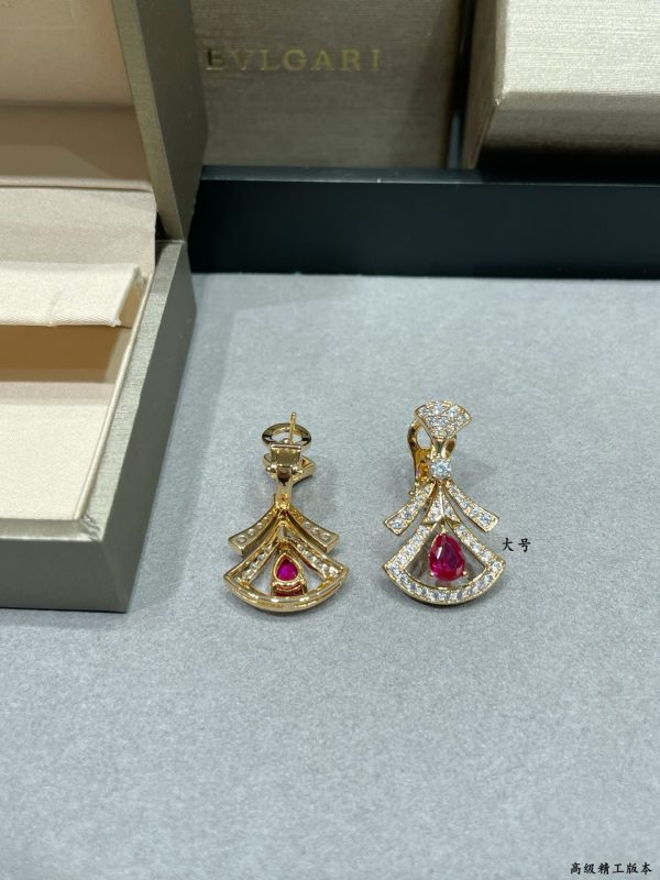 Italian Luxury Jewelry Divas' Dream Fan Drop Earrings Collection (Premium Craftsmanship, Multiple Variations) - Image 10
