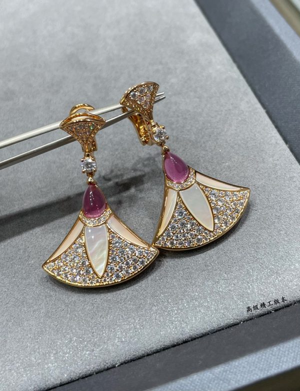 Italian Luxury Jewelry Divas' Dream Fan Drop Earrings Collection (Premium Craftsmanship, Multiple Variations) - Image 13
