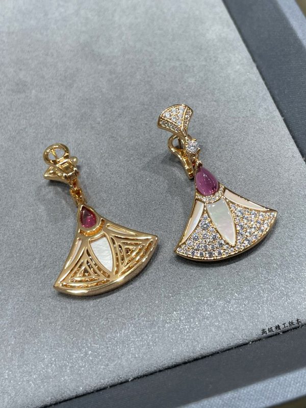Italian Luxury Jewelry Divas' Dream Fan Drop Earrings Collection (Premium Craftsmanship, Multiple Variations) - Image 14