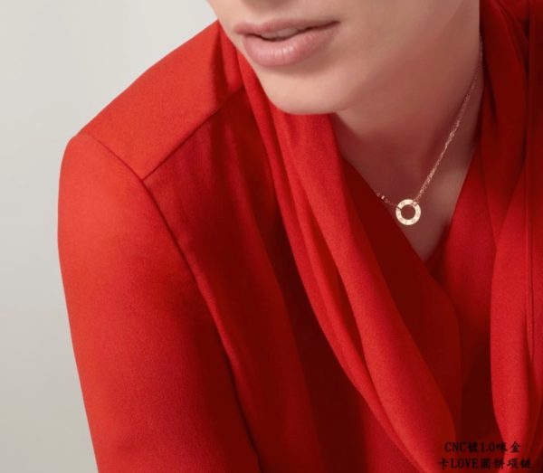 Love Style Jewelry LOVE Double-Sided Disc Pendant Necklace - Image 6