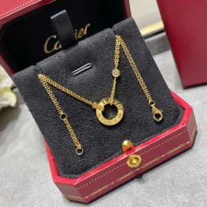 Love Style Jewelry LOVE Double-Sided Disc Pendant Necklace