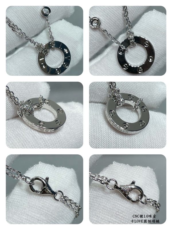 Love Style Jewelry LOVE Double-Sided Disc Pendant Necklace - Image 5