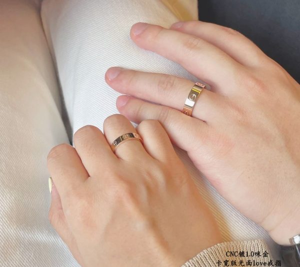Screw Motif Jewelry LOVE Wide Plain Ring (Premium CNC Version, 3 Finishes) - Image 6
