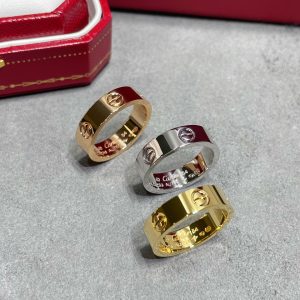 Screw Motif Jewelry LOVE Wide Plain Ring (Premium CNC Version, 3 Finishes)
