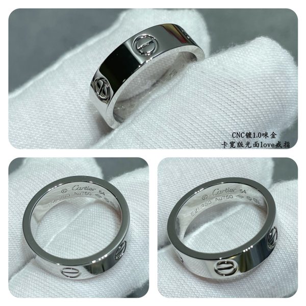 Screw Motif Jewelry LOVE Wide Plain Ring (Premium CNC Version, 3 Finishes) - Image 5