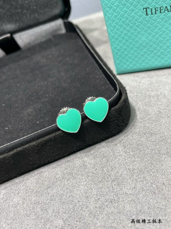 Minimalist Luxury Jewelry Colorful Heart Stud Earrings (Premium S925 Version, 2 Colors) - Image 4