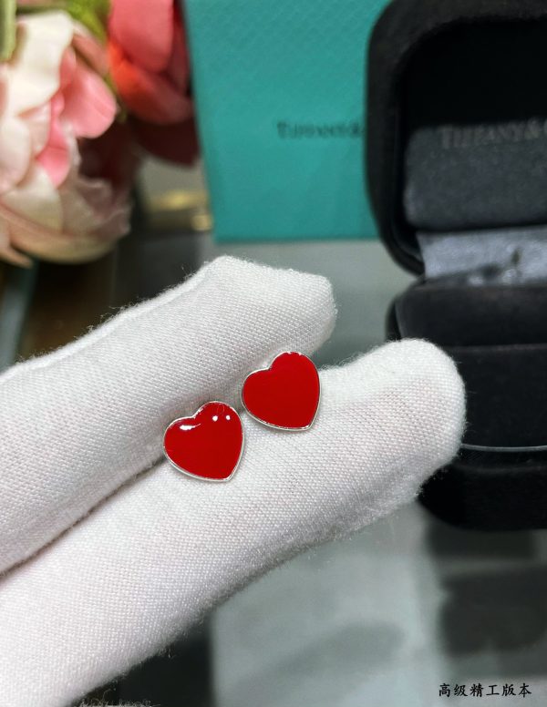 Minimalist Luxury Jewelry Colorful Heart Stud Earrings (Premium S925 Version, 2 Colors) - Image 2