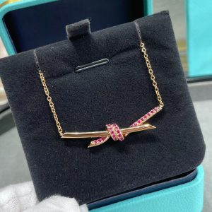 Minimalist Luxury Jewelry Knot Pendant Necklace (Premium CNC Version, Multiple Finishes & Stone Options)