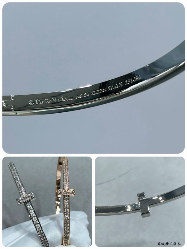 Minimalist Luxury Jewelry T1 Full Crystal Bangle (Premium V-Gold Version, 2 Finishes) - Image 5