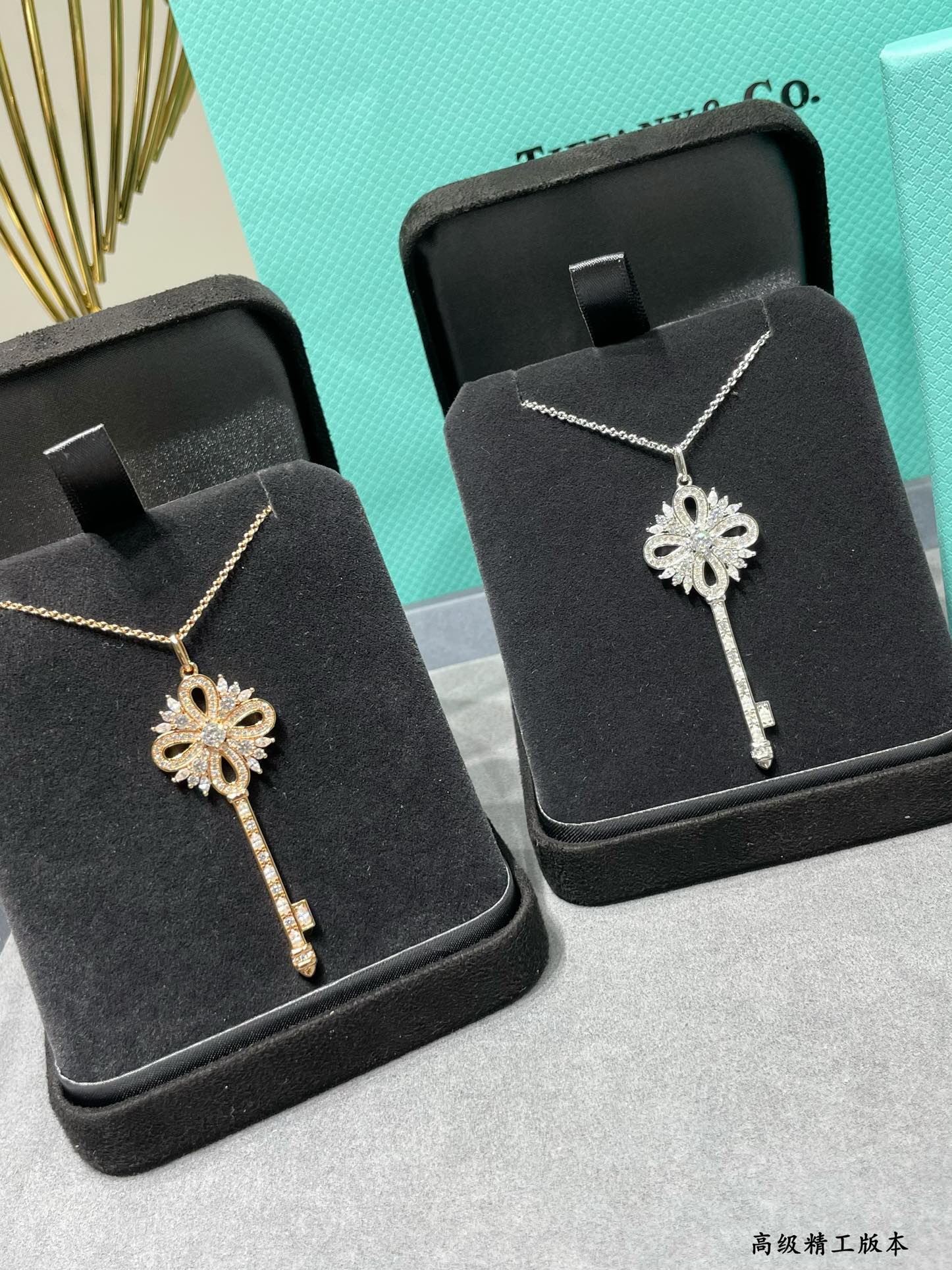 New York Style Jewelry Enchant Key Pendant Necklace (Premium S925 Version, 2 Finishes)