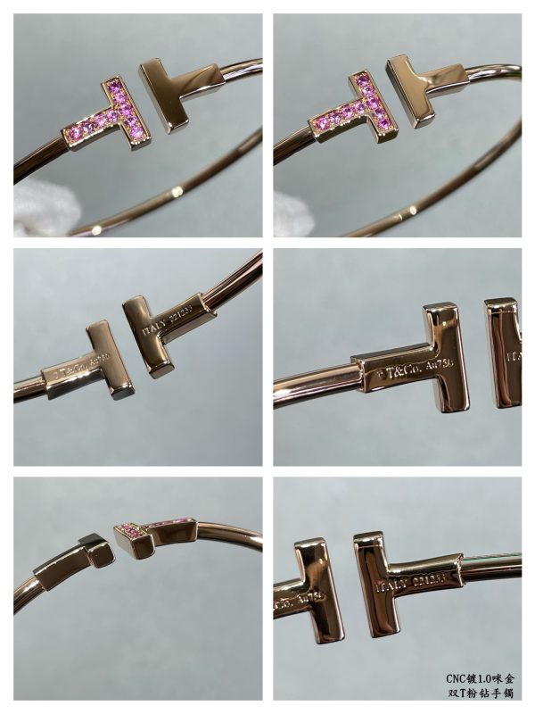 New York Style Jewelry T Wire Open Bangle (Premium CNC Version, Multiple Finishes & Stone Options) - Image 4