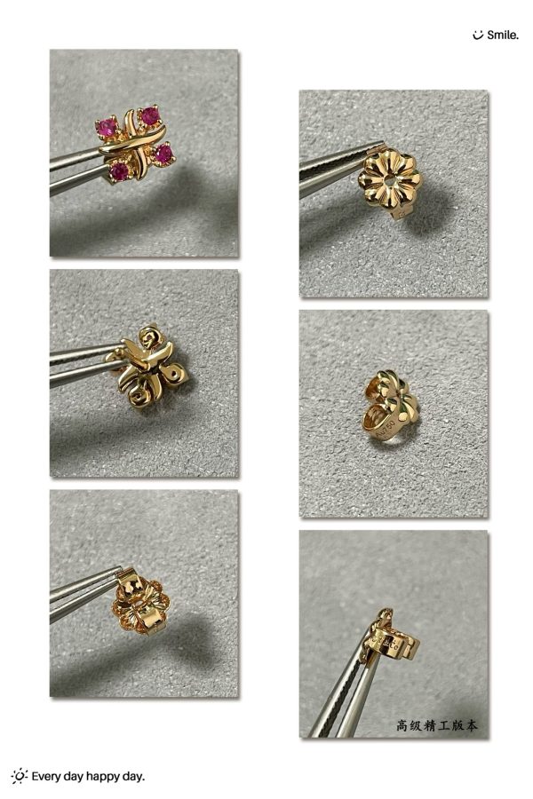 New York Style Jewelry Knot Stud Earrings (Premium Two-Tone Version, 2 Stone Options) - Image 6