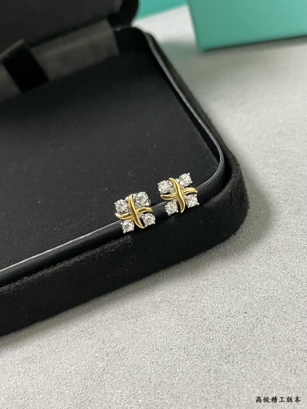 New York Style Jewelry Knot Stud Earrings (Premium Two-Tone Version, 2 Stone Options) - Image 4