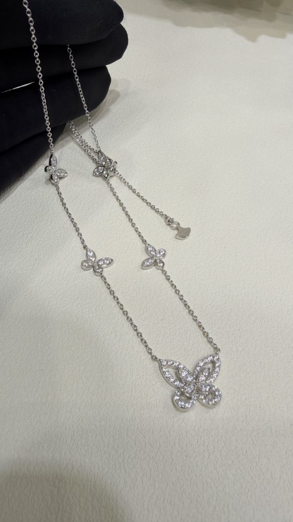 Butterfly Silhouette Multi-Motif Pendant Necklace (Premium Version) - Image 4
