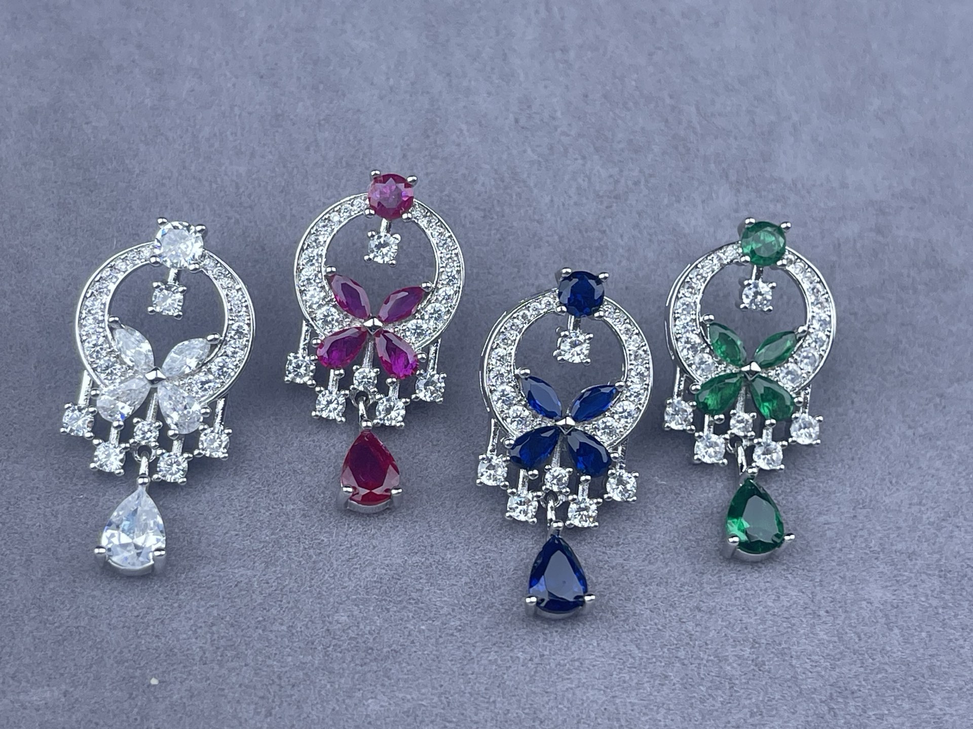 Butterfly Tassel Drop Earrings (Premium Version, 4 Color Variations)