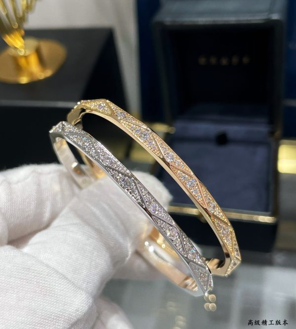 Fine Jewelry Inspired Spira Diamond Bangle (Premium Version, Rose Gold & White Gold Finishes) - Image 2