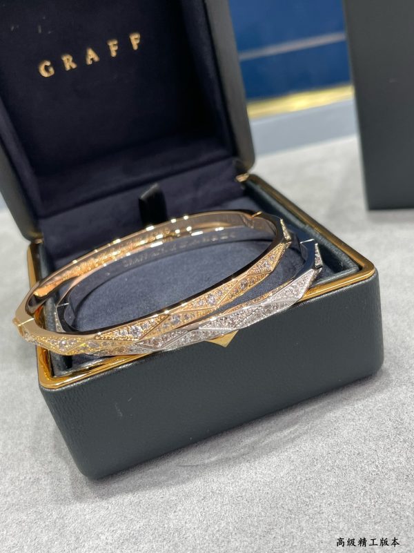 Fine Jewelry Inspired Spira Diamond Bangle (Premium Version, Rose Gold & White Gold Finishes) - Image 3