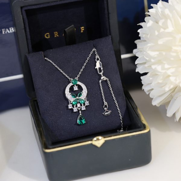 Fine Jewelry Inspired Butterfly Tassel Pendant Necklace (Premium Version, 4 Color Variations) - Image 3